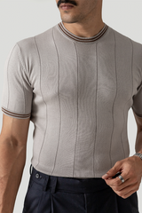 DROP NEEDLE KNIT JUMPER