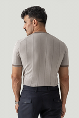 DROP NEEDLE KNIT JUMPER