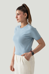 FLAT KNIT SHORT SLEEVE RAGLAN