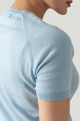 FLAT KNIT SHORT SLEEVE RAGLAN