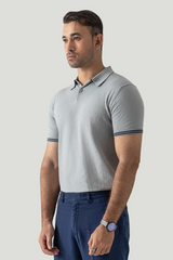 POINTELLE KNIT POLO