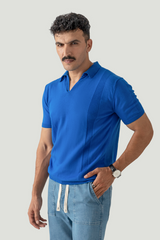 SIDE-D KNIT SKIPPER POLO