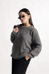GREY SHAKER KNIT JUMPER