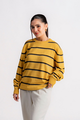 HONEY BEE STRIPED KNIT JUMPER
