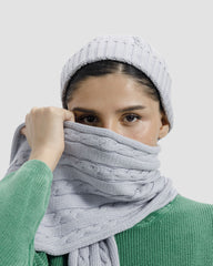 SKY BLUE MUFFLER & BEANIE SET