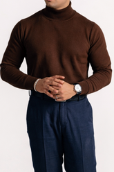 TURTLE NECK KNIT JUMPER