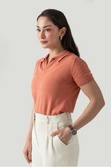 FLAT KNIT POLO