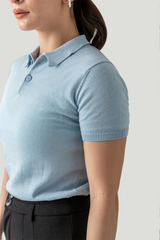 FLAT KNIT POLO