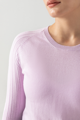 FLAT KNIT LONG SLEEVE RAGLAN