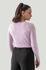 FLAT KNIT LONG SLEEVE RAGLAN