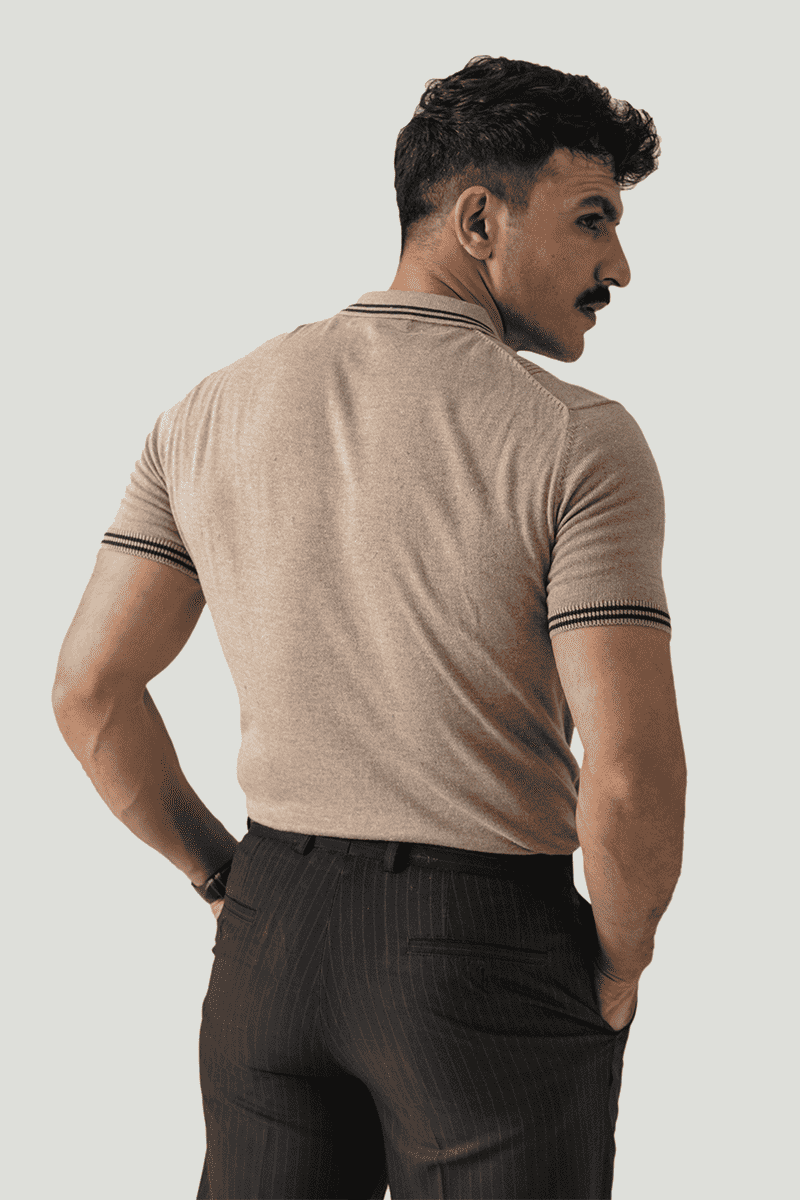 SIDE WINGS KNIT POLO