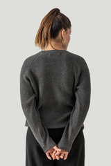 CARDIGAN KNIT RAGLAN LONG SLEEVE UNISEX