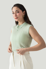 DROP NEEDLE SLEEVELESS POLO