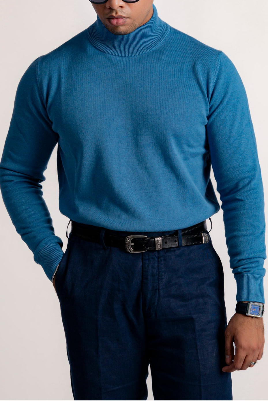 TURTLE NECK KNIT JUMPER