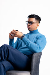 TURTLE NECK KNIT JUMPER