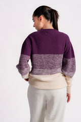 STRIPED CREW NECK KNIT JUMPER