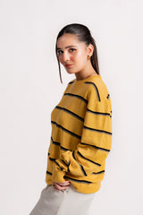 HONEY BEE STRIPED KNIT JUMPER