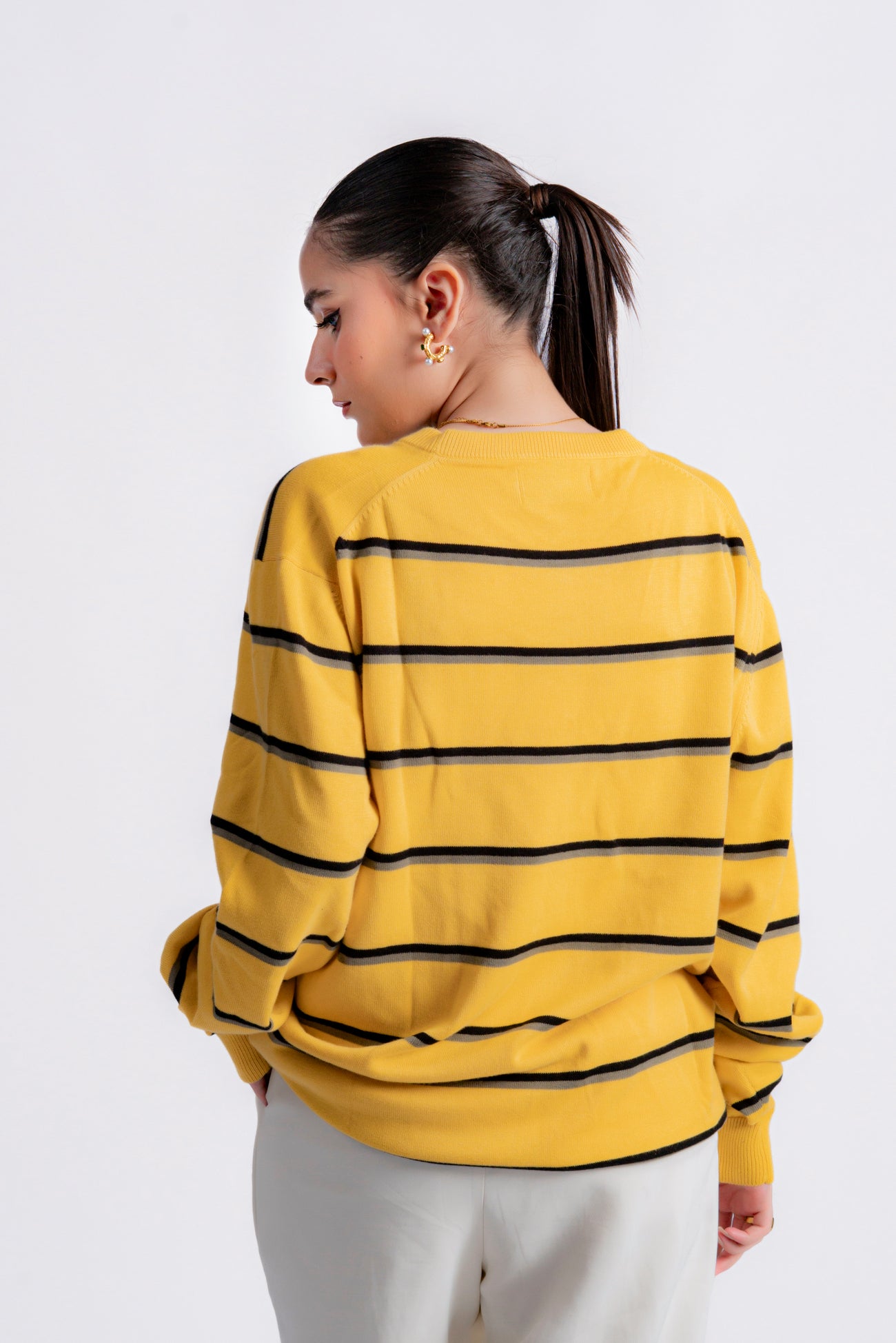 HONEY BEE STRIPED KNIT JUMPER