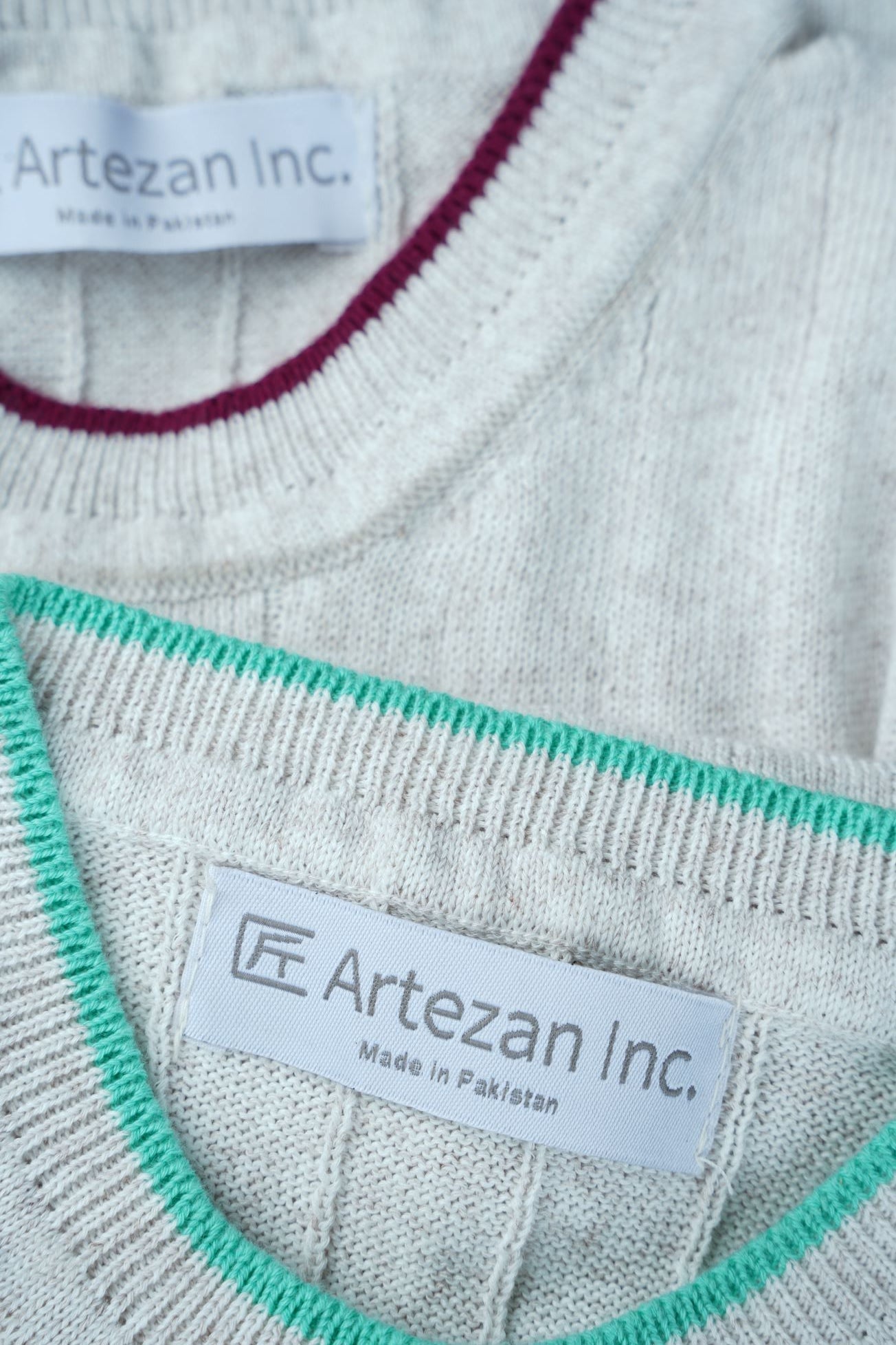 DROP NEEDLE KNIT JUMPER MELANGE WHITE