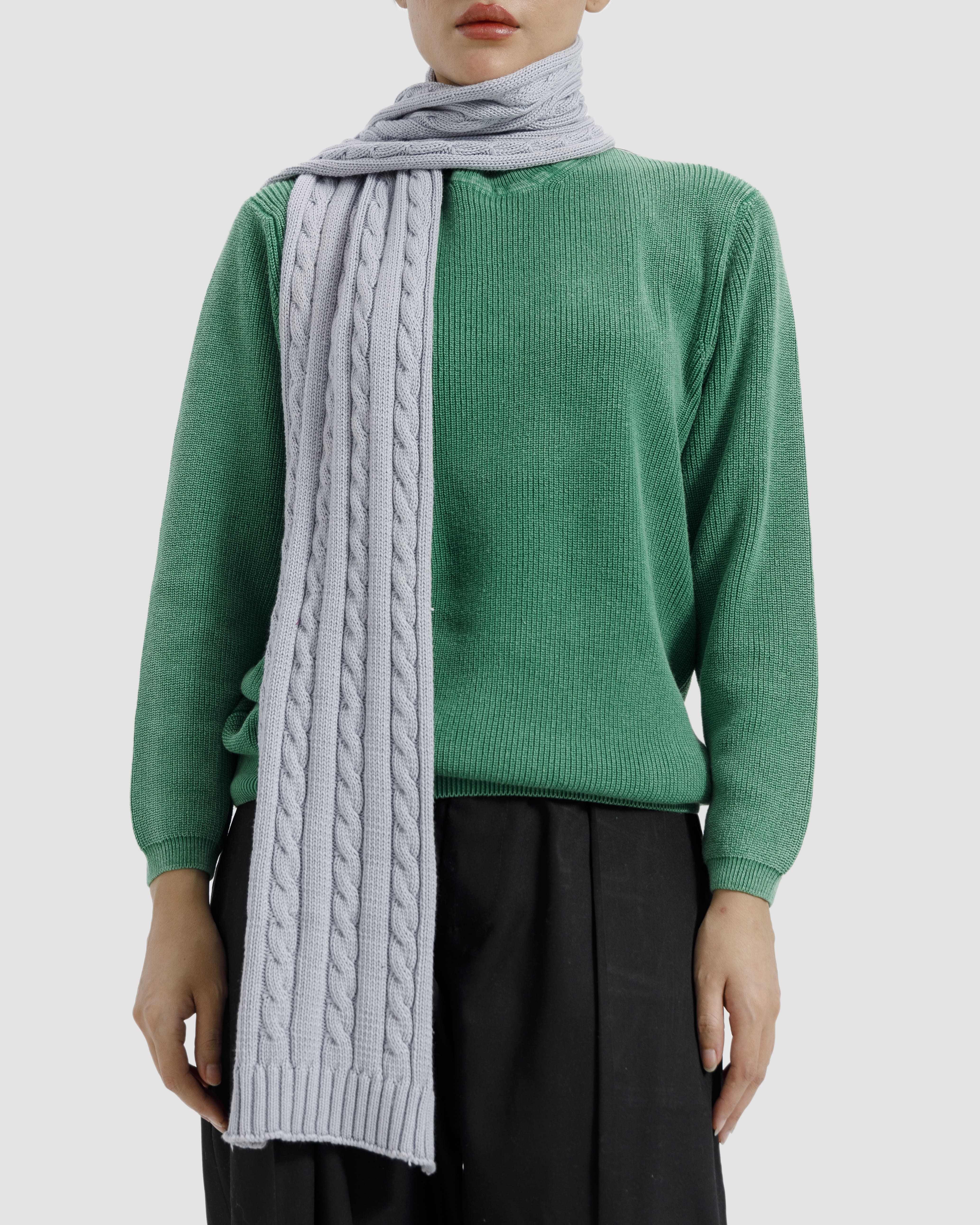 SKY BLUE MUFFLER & BEANIE SET