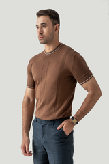 SHORT SLEEVE KNIT JUMPER