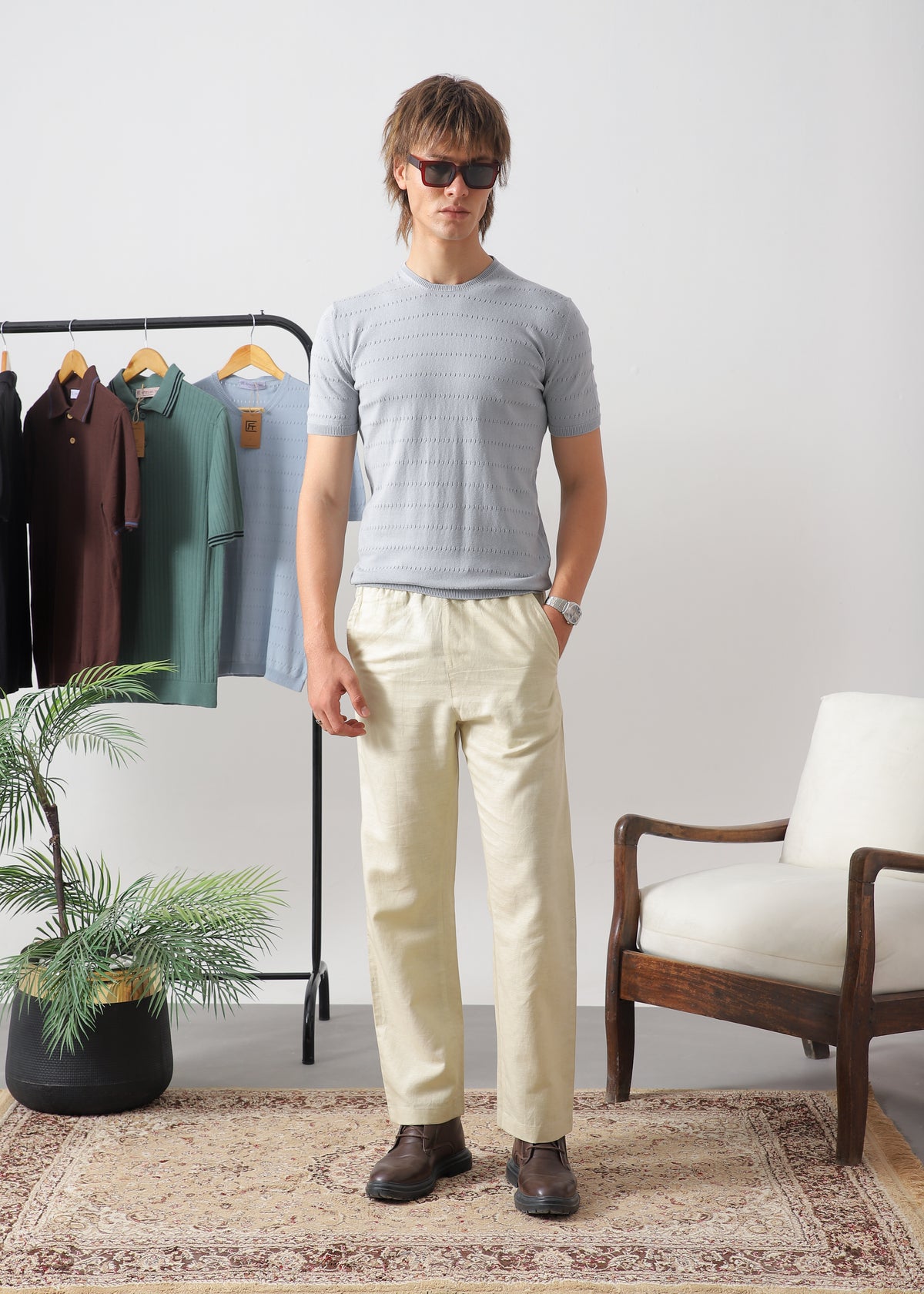 POINTELLE KNIT JUMPER