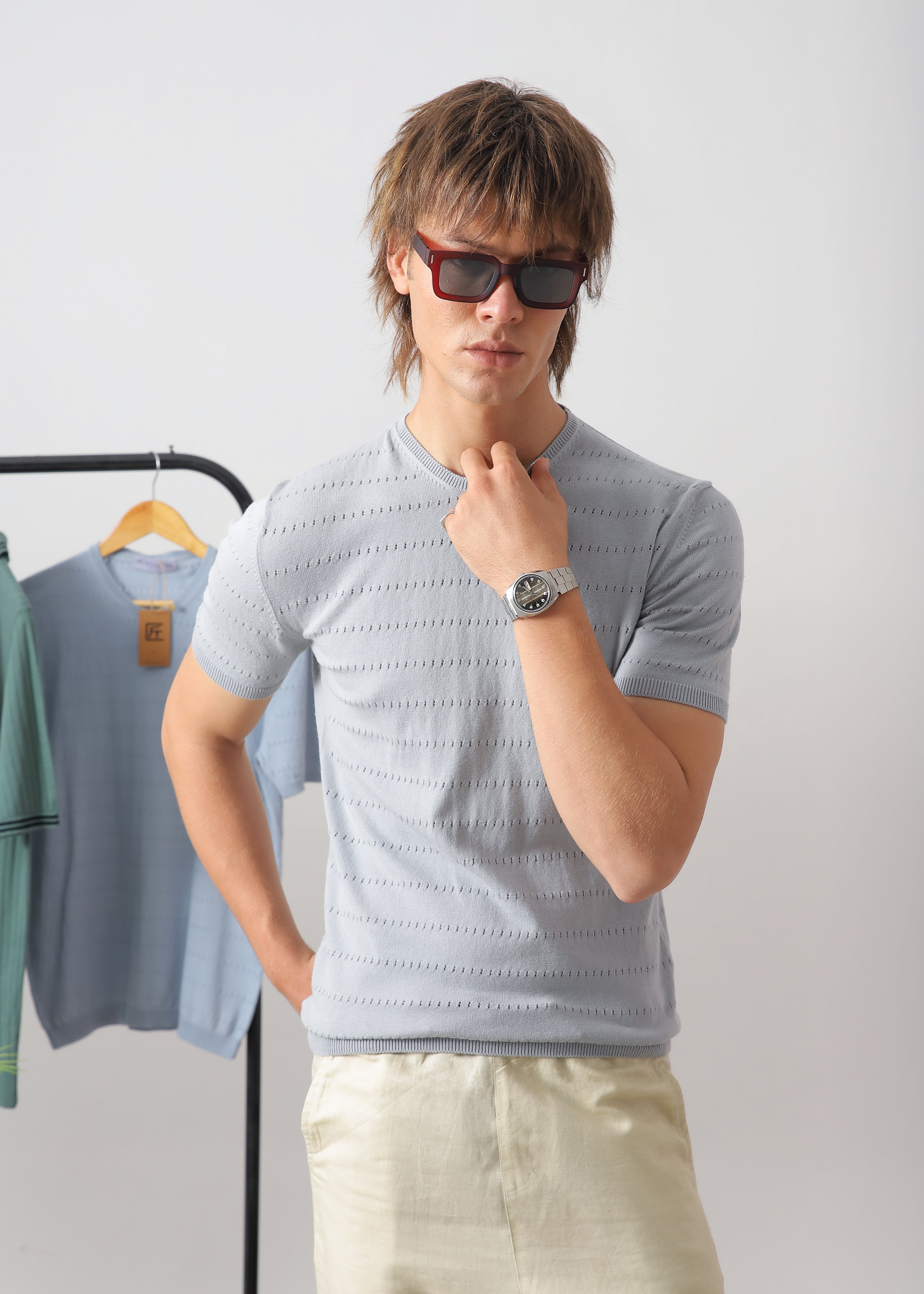 POINTELLE KNIT JUMPER