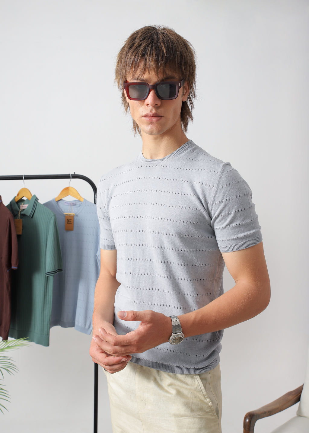 POINTELLE KNIT JUMPER
