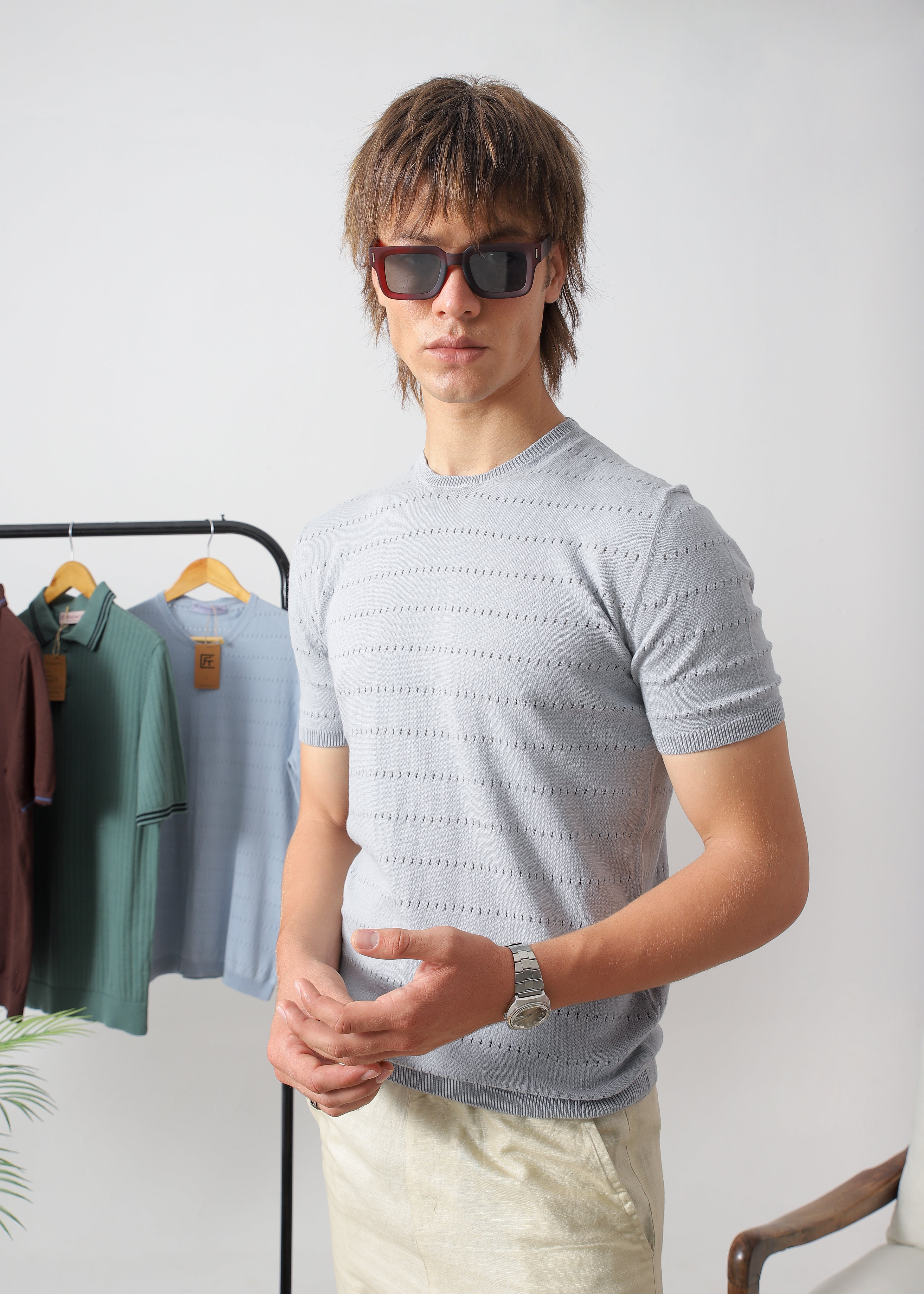 POINTELLE KNIT JUMPER