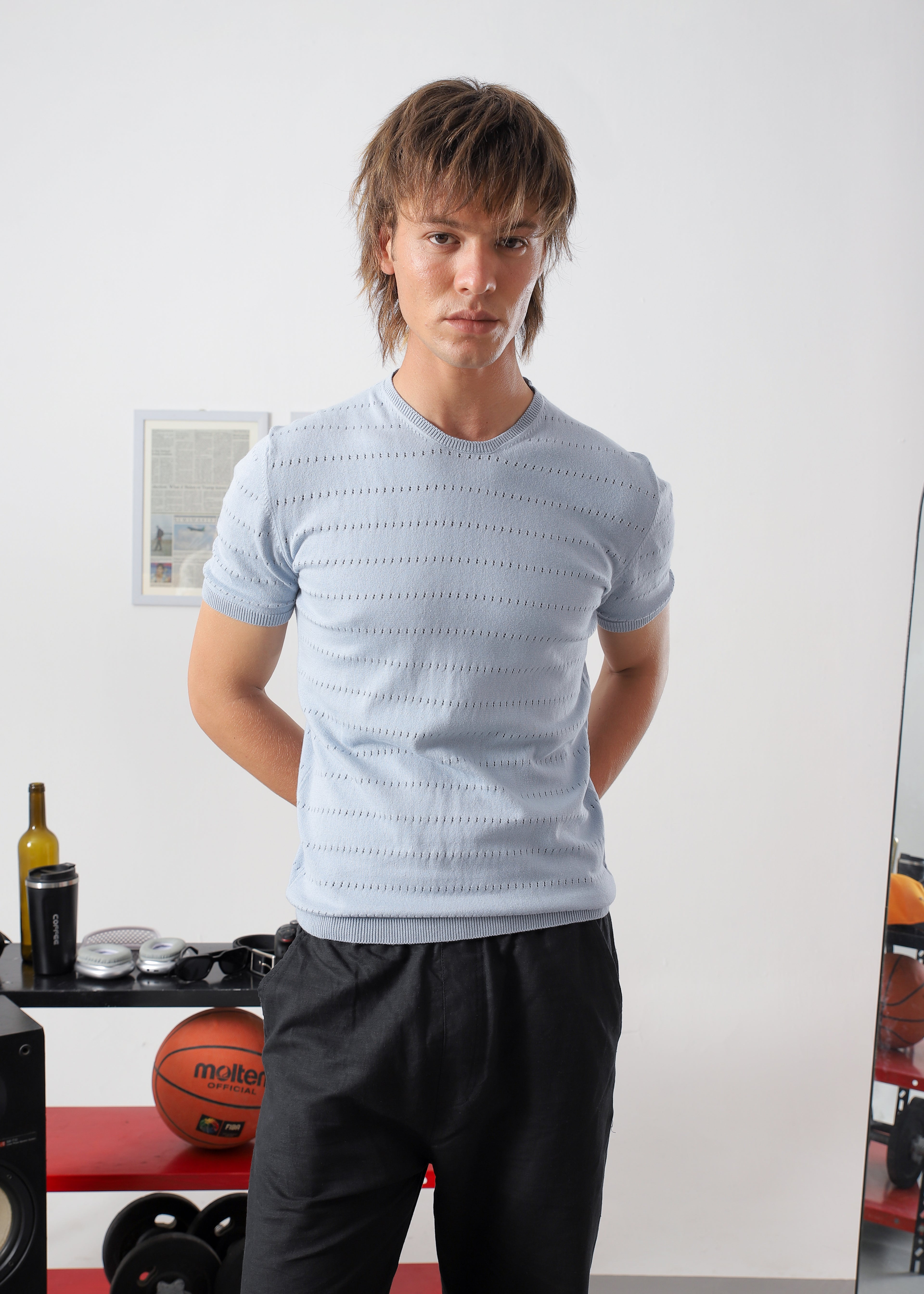 POINTELLE KNIT JUMPER
