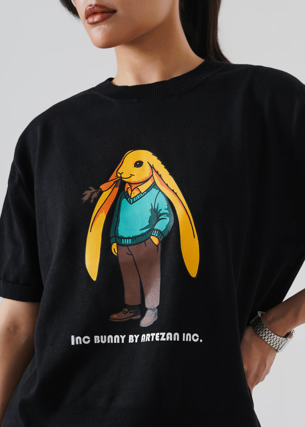 INC. BUNNY KNIT T-SHIRT