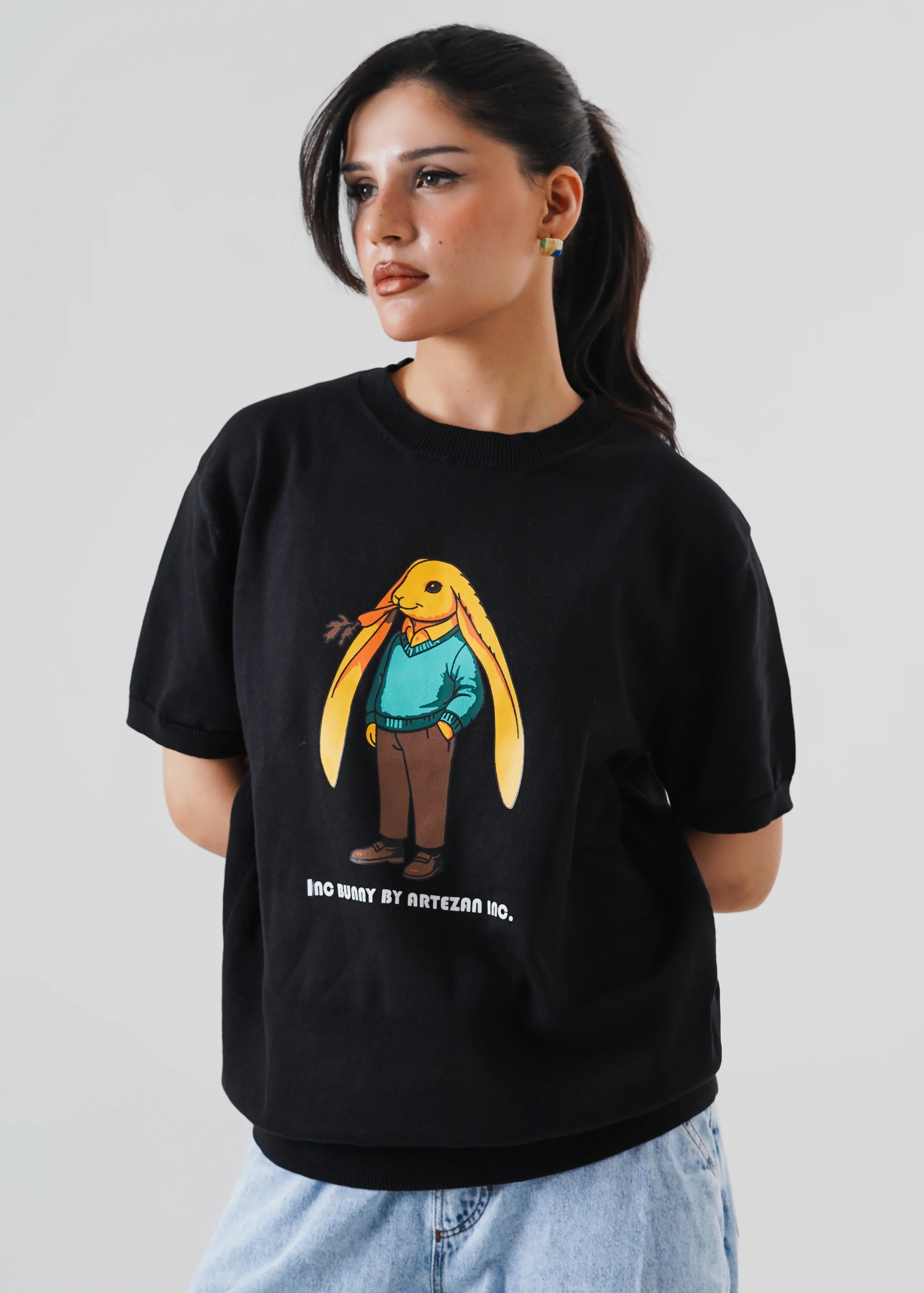 INC. BUNNY KNIT T-SHIRT
