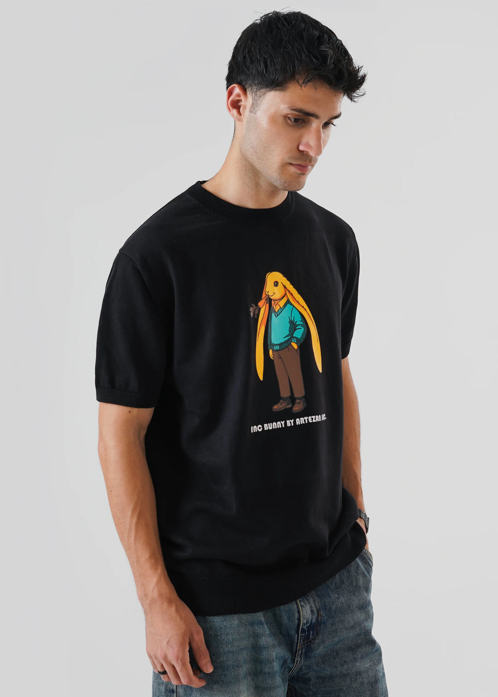 INC. BUNNY KNIT T-SHIRT