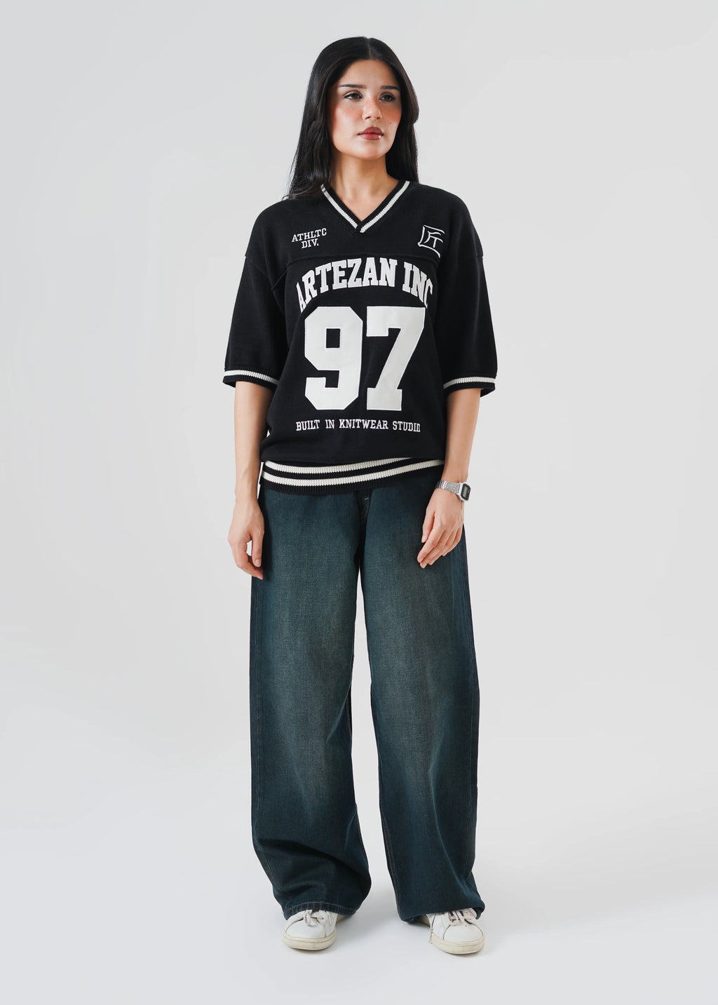 KNITTED 97 JERSEY OVERSIZED T-SHIRT