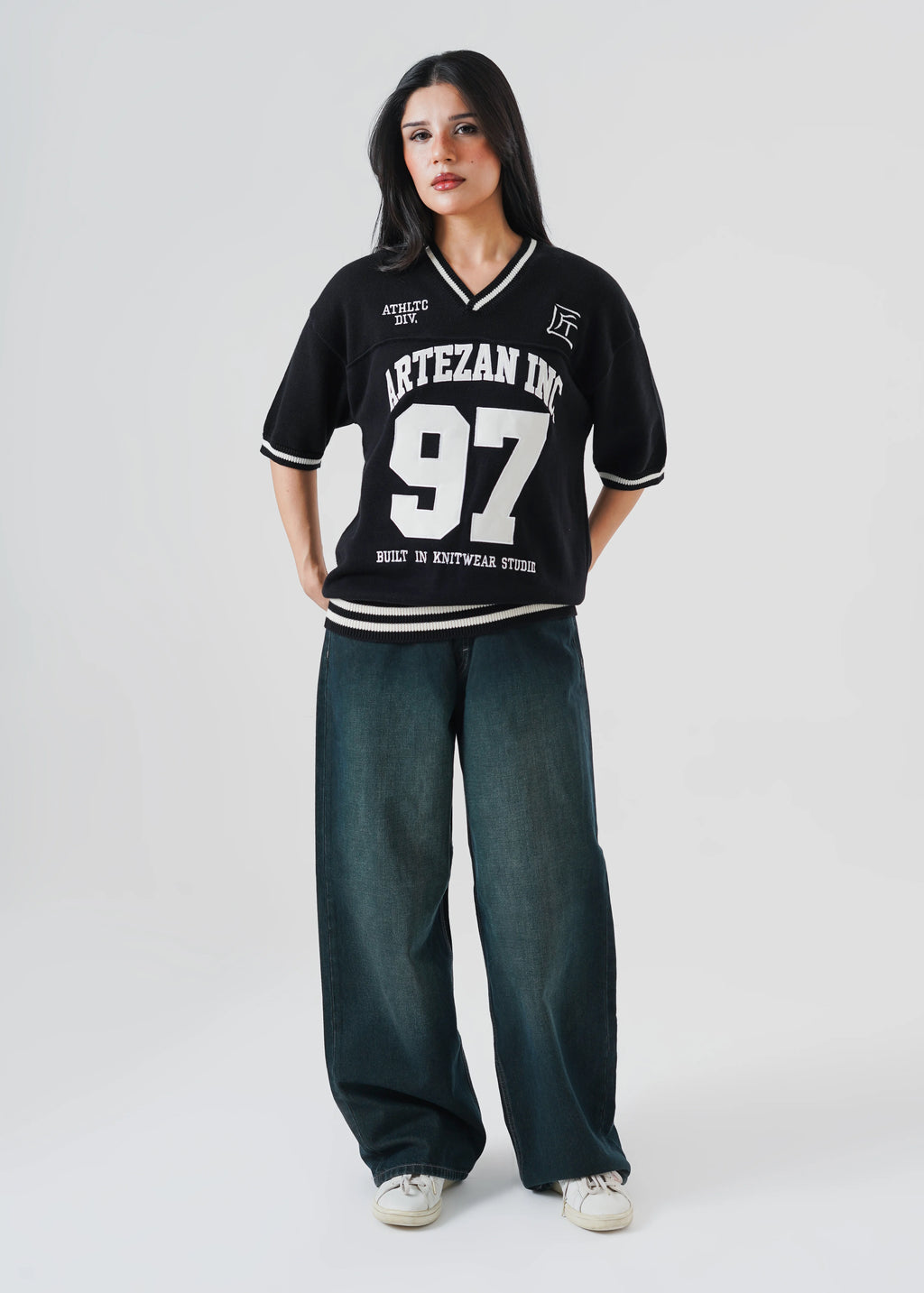 KNITTED 97 JERSEY OVERSIZED T-SHIRT