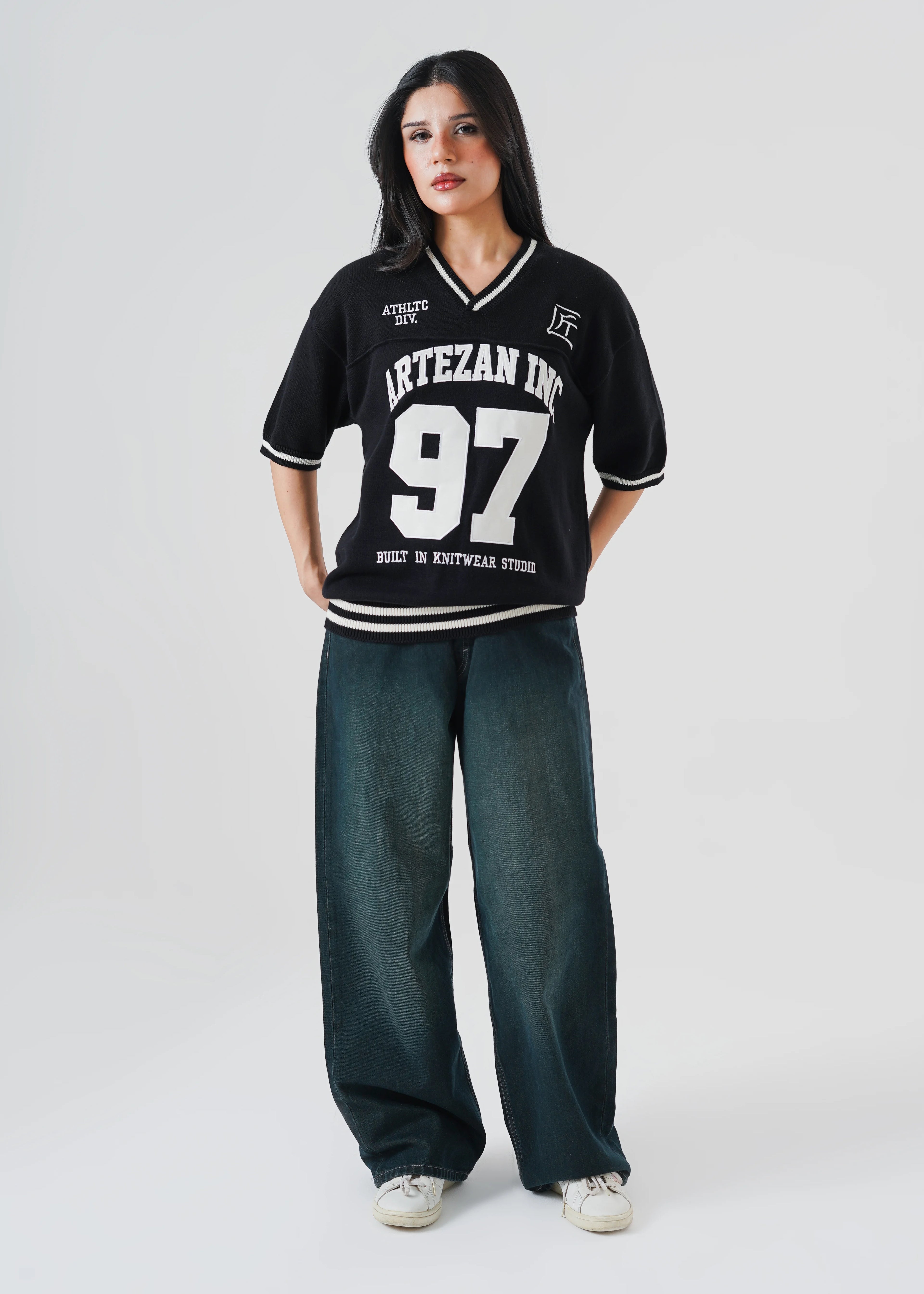 KNITTED 97 JERSEY OVERSIZED T-SHIRT