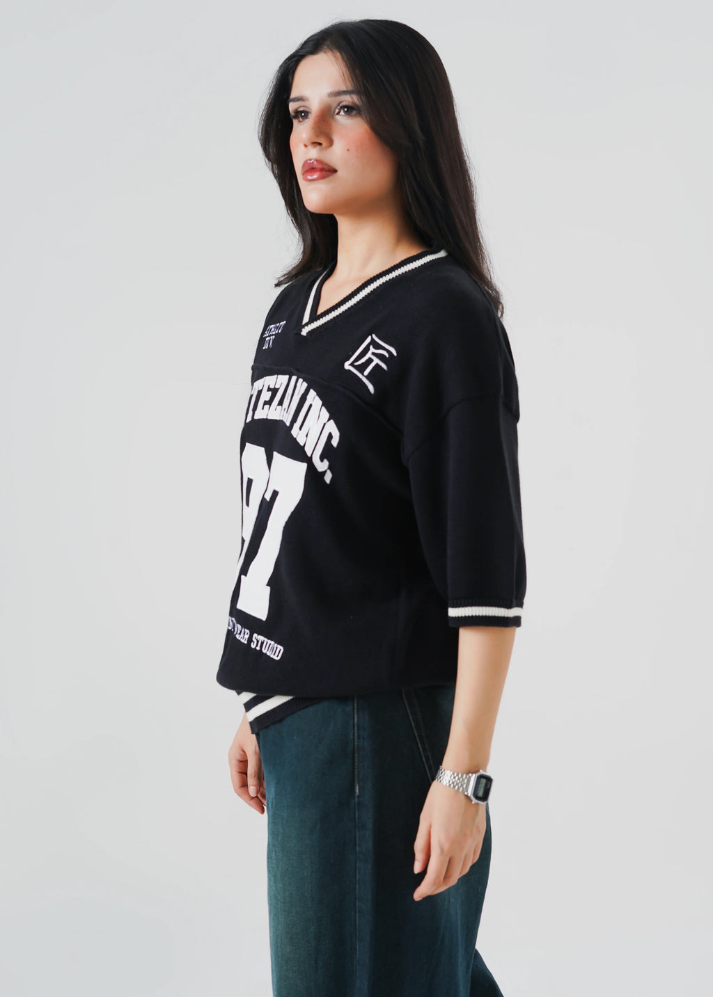 KNITTED 97 JERSEY OVERSIZED T-SHIRT