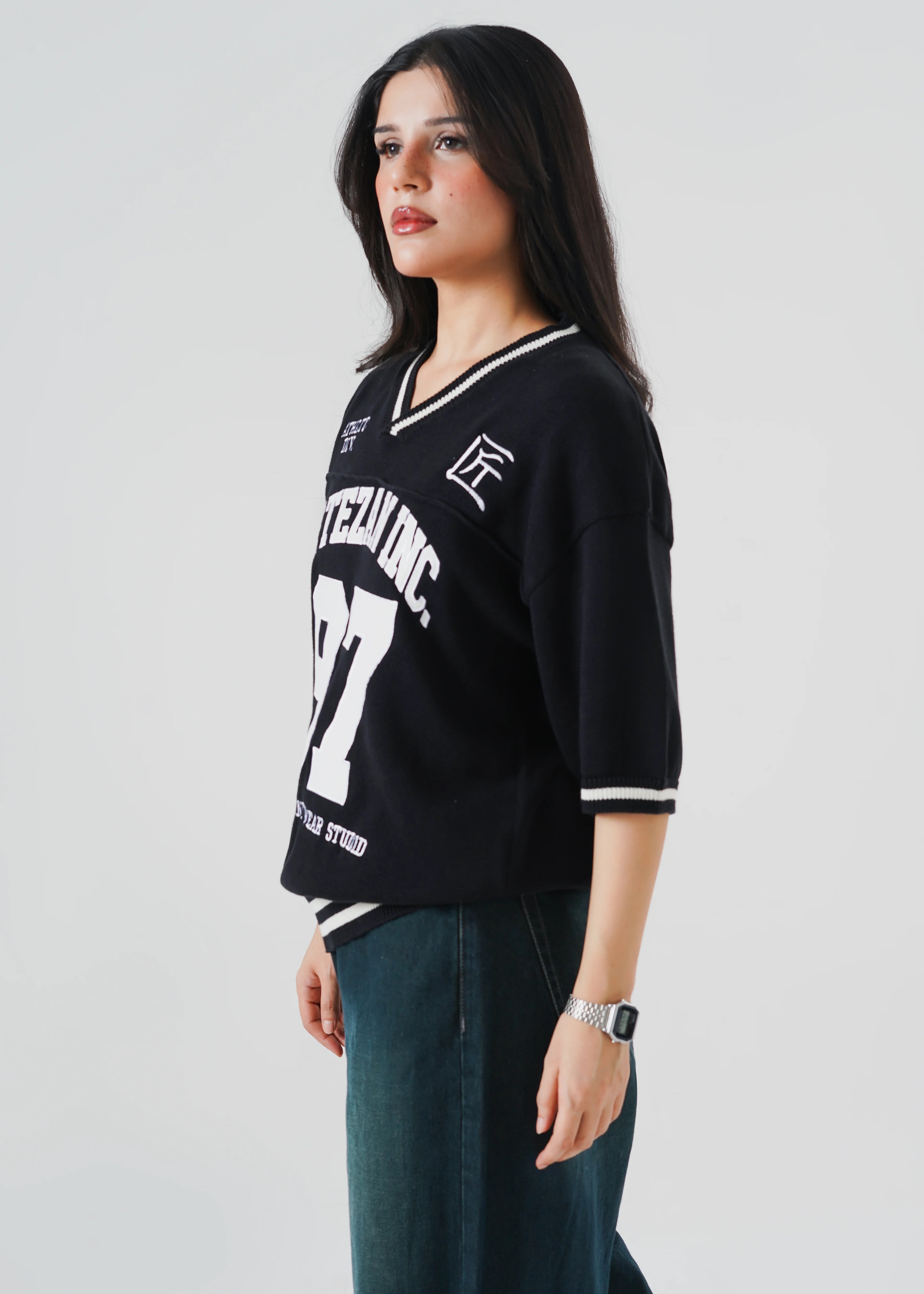 KNITTED 97 JERSEY OVERSIZED T-SHIRT