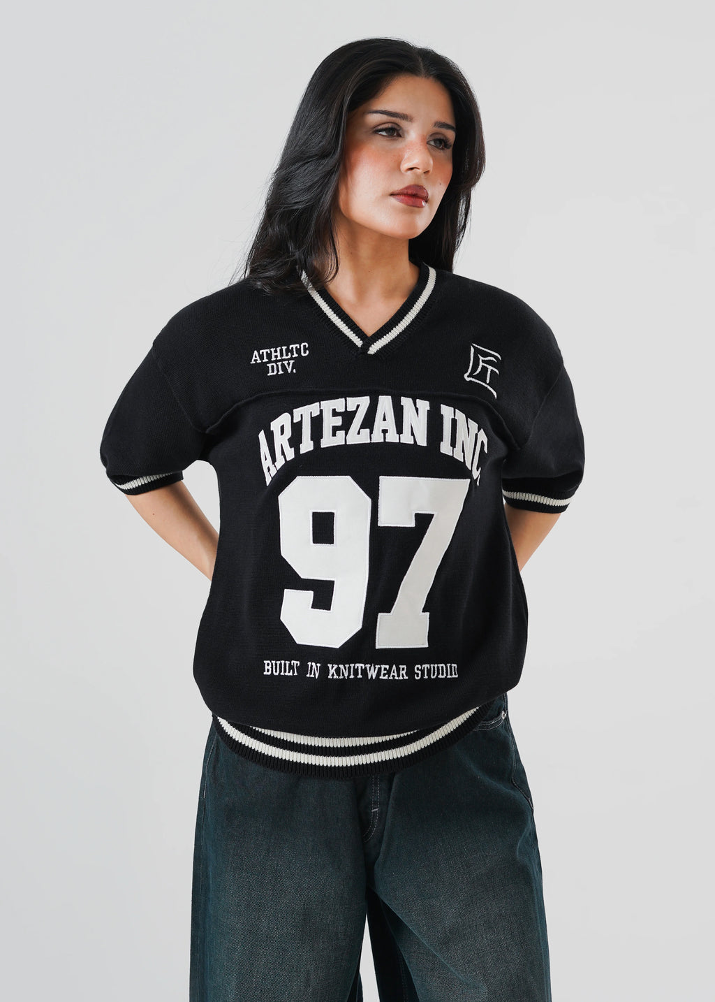KNITTED 97 JERSEY OVERSIZED T-SHIRT