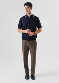 QUARTER ZIPPER KNIT POLO
